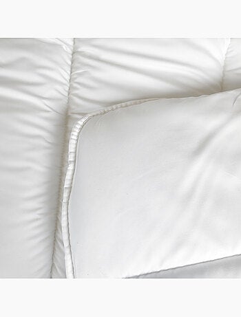 Lot couette chaude premium anti-acariens + 1 oreiller respirant