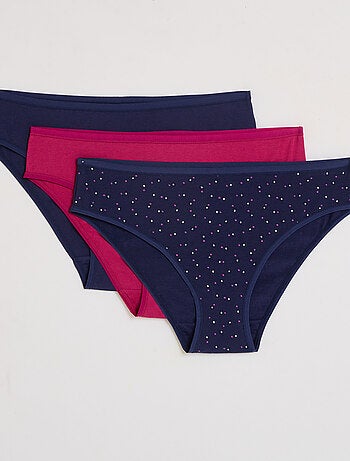 Lot culotte x3 coton bio Geraldine - RougeGorge Lingerie