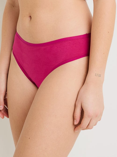 Lot culotte x3 coton bio Geraldine - RougeGorge Lingerie - Kiabi