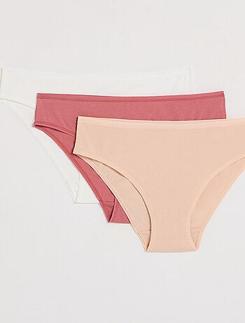 Lot culotte x3 coton bio Geraldine - RougeGorge Lingerie