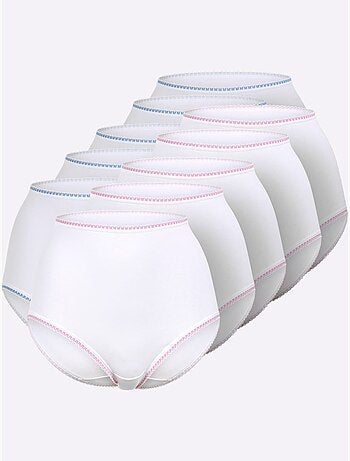 Lot de 10 - Culotte Taille Haute Jersey Fin - Taille Standard - Witt
