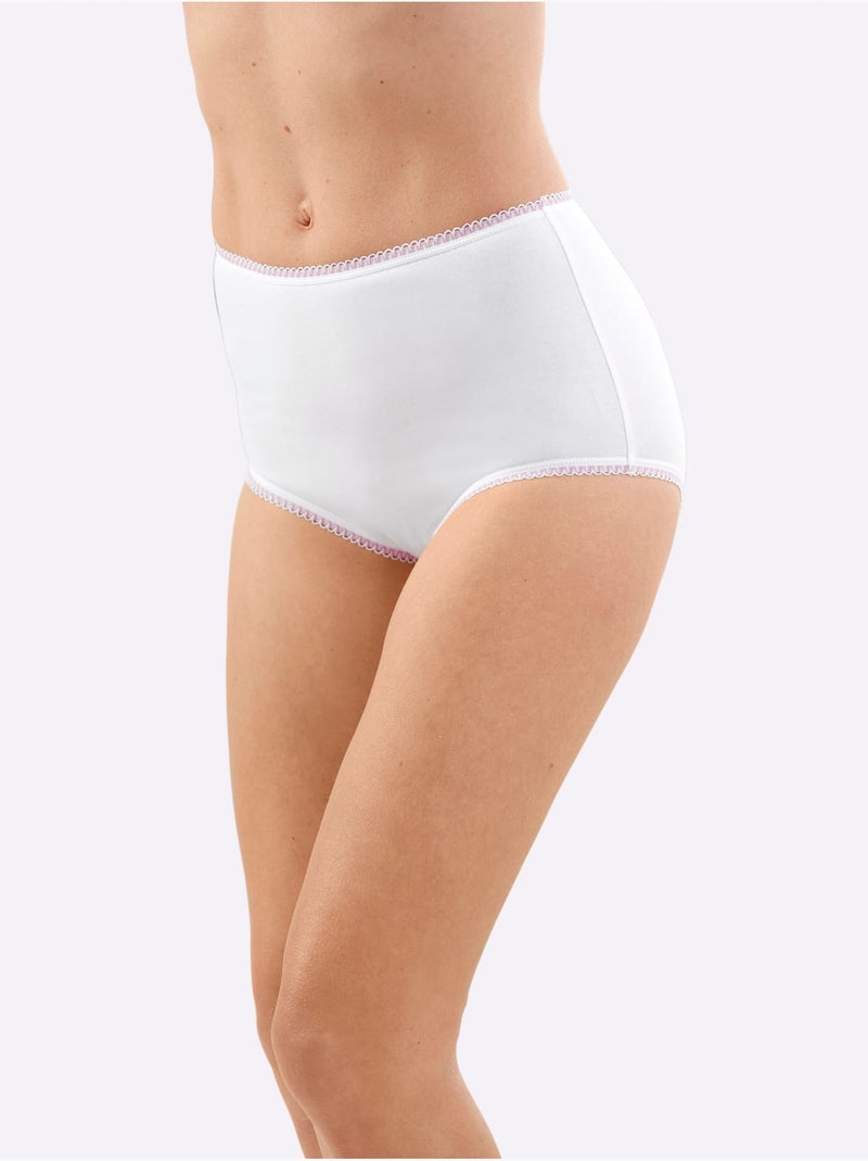 Lot de 10  - Culotte Taille Haute Jersey Fin - Taille Standard - Witt Multicolore - Kiabi