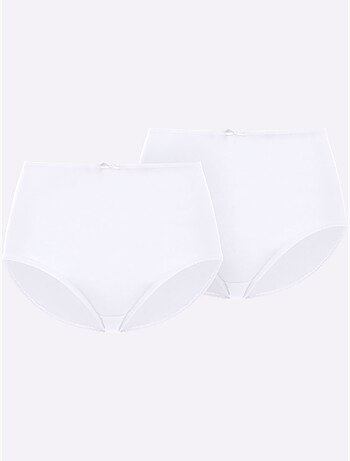 Lot de 10 - Slip Taille Haute Jersey Fin - Taille Standard - Witt