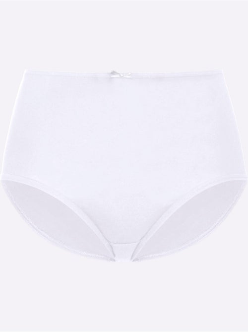 Lot de 10  - Slip Taille Haute Jersey Fin - Taille Standard - Witt - Kiabi
