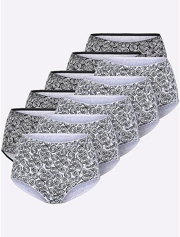Lot de 10 - Slip Taille Haute Jersey Fin - Taille Standard - Witt