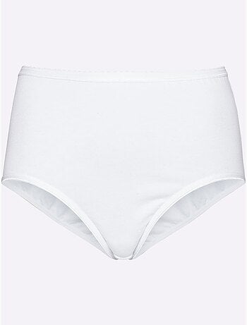 Lot de 10 - Slip Taille Haute Jersey Fin - Taille Standard - Witt