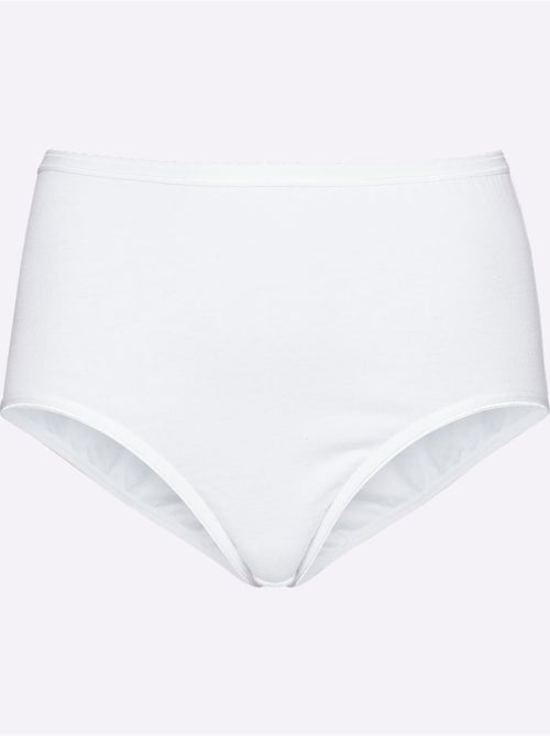 Lot de 10  - Slip Taille Haute Jersey Fin - Taille Standard - Witt - Kiabi