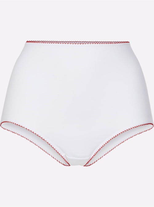 Lot de 10  - Slip Taille Haute Jersey Fin - Taille Standard - Witt - Kiabi