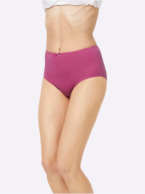 Lot de 10  - Slip Taille Haute Jersey Fin - Taille Standard - Witt - Kiabi