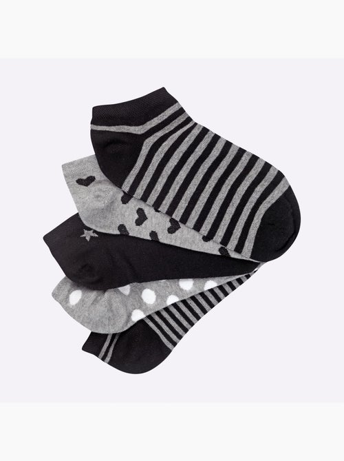 Lot de 10  - socquettes pour femme qualité coton - taille standard - witt - Kiabi