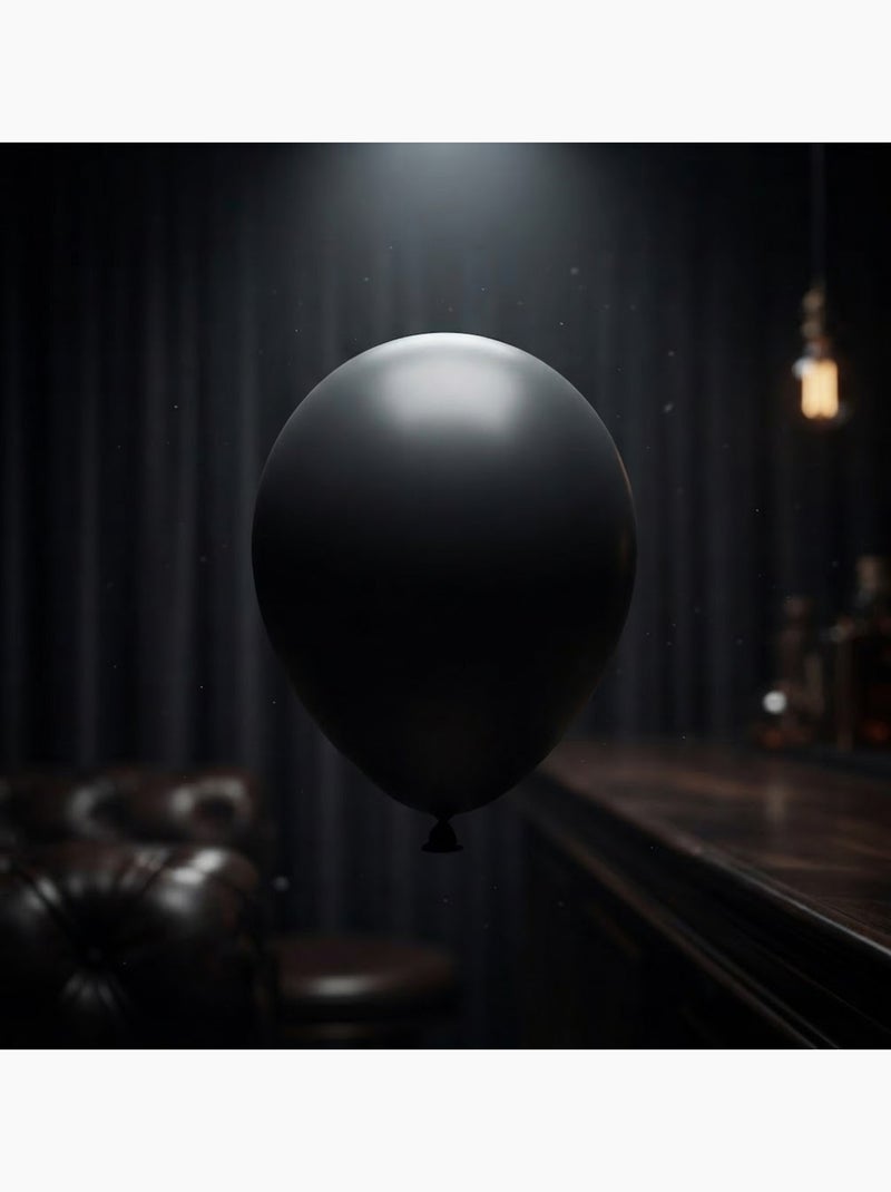 Lot de 10 ballons gonflables uni Noir - Kiabi