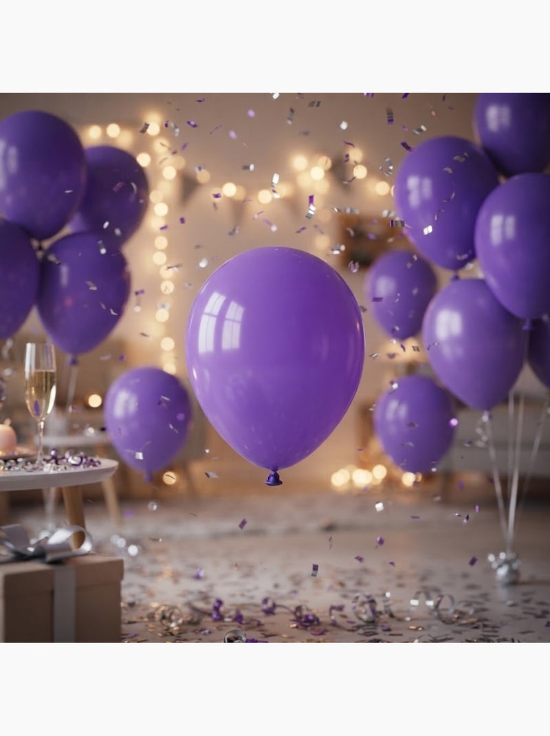 Lot de 10 ballons gonflables uni Violet - Kiabi