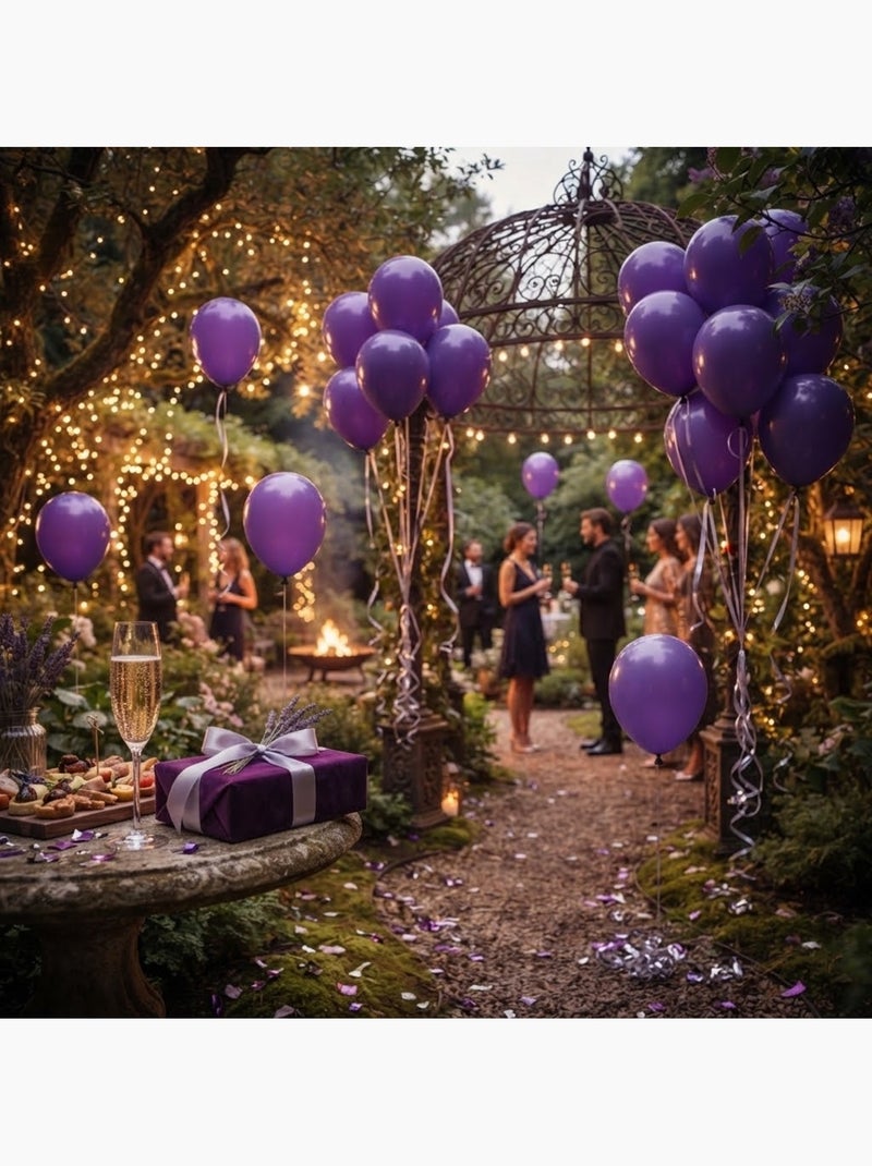 Lot de 10 ballons gonflables uni Violet - Kiabi