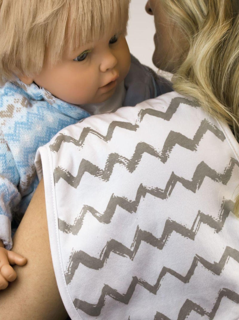 Lot de 10 bavoirs bébé pour épaule 100% coton - Monsieur Bébé Multicolore - Kiabi