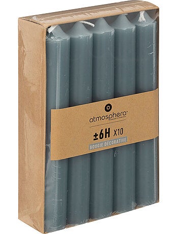Lot de 10 bougies bâtons HUGO