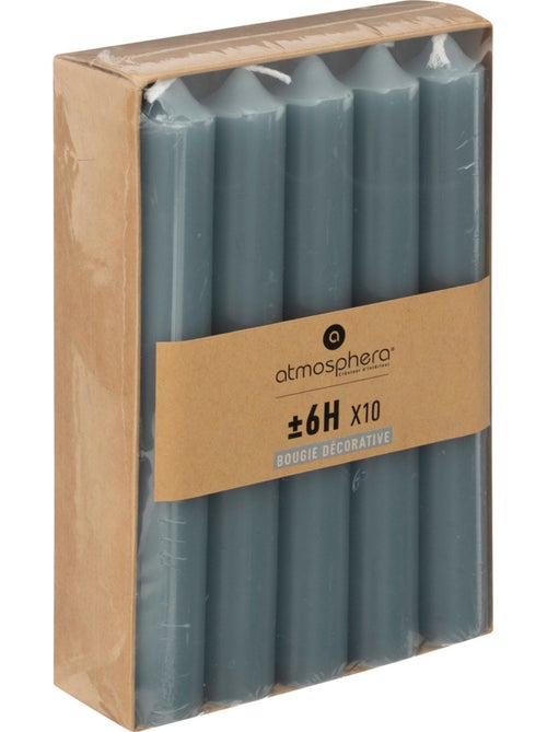 Lot de 10 bougies bâtons HUGO - Kiabi Lot de 10 bougies bâtons HUGO - Kiabi