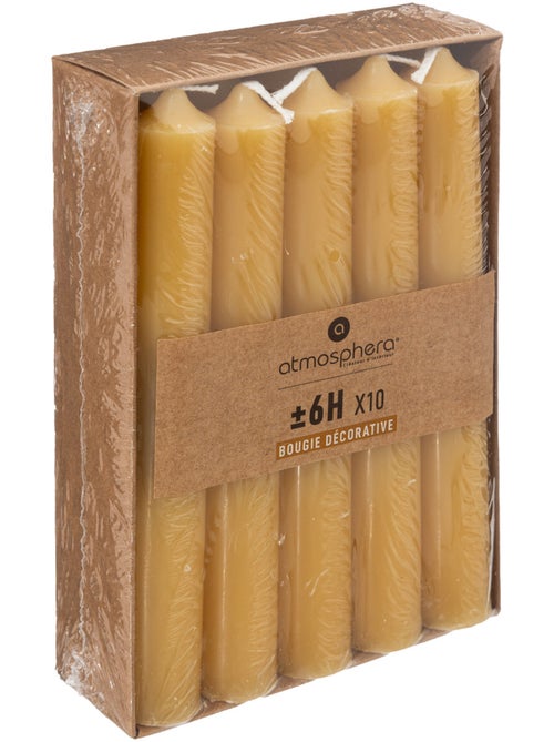 Lot de 10 bougies bâtons HUGO - Kiabi
