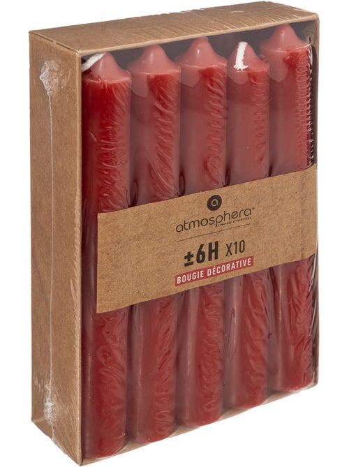 Lot de 10 bougies bâtons HUGO - Kiabi