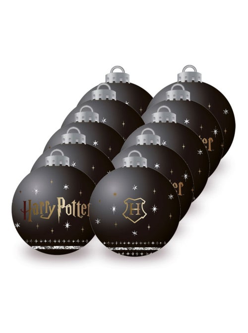 Lot de 10 Boules de Noël - Couleur Noir - Harry Potter - Kiabi