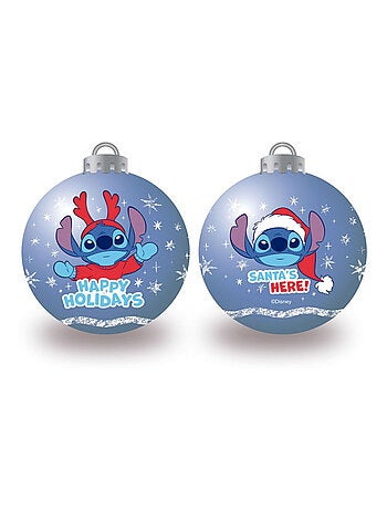 Lot de 10 Boules de Noël - Disney Lilo & Stitch happy
