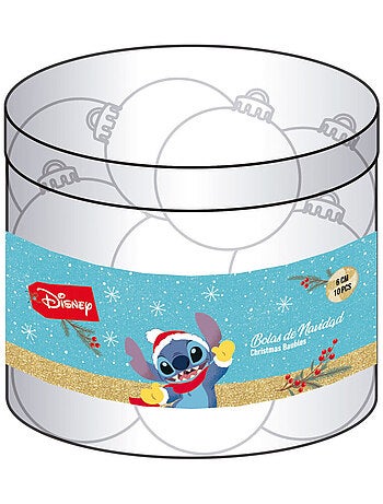 Lot de 10 Boules de Noël - Disney Lilo & Stitch happy