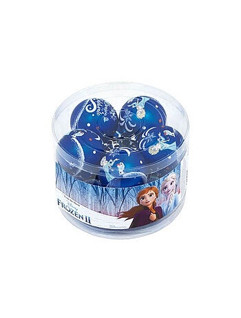 Lot de 10 boules de Noël 6cm - La Reine des Neiges II