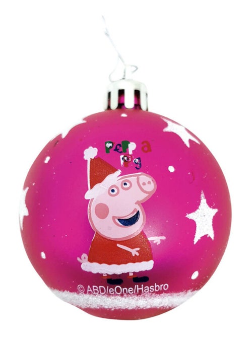 Lot de 10 boules de Noël 6cm - Peppa Pig - Kiabi
