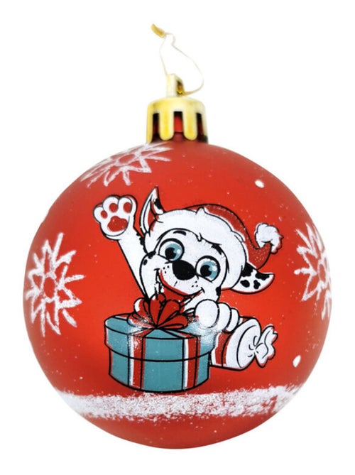 Lot de 10 boules de Noël rouges 6cm - Pat Patrouille - Kiabi
