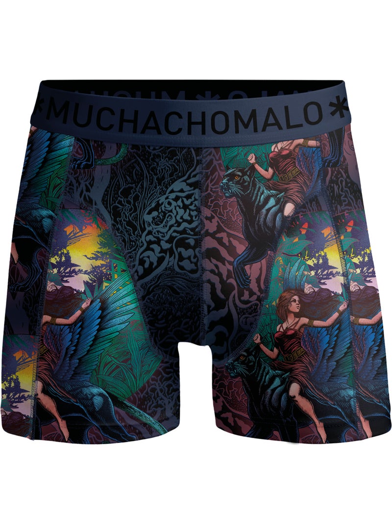 Lot de 10 boxers homme Muchachomalo Bleu Noir - Kiabi