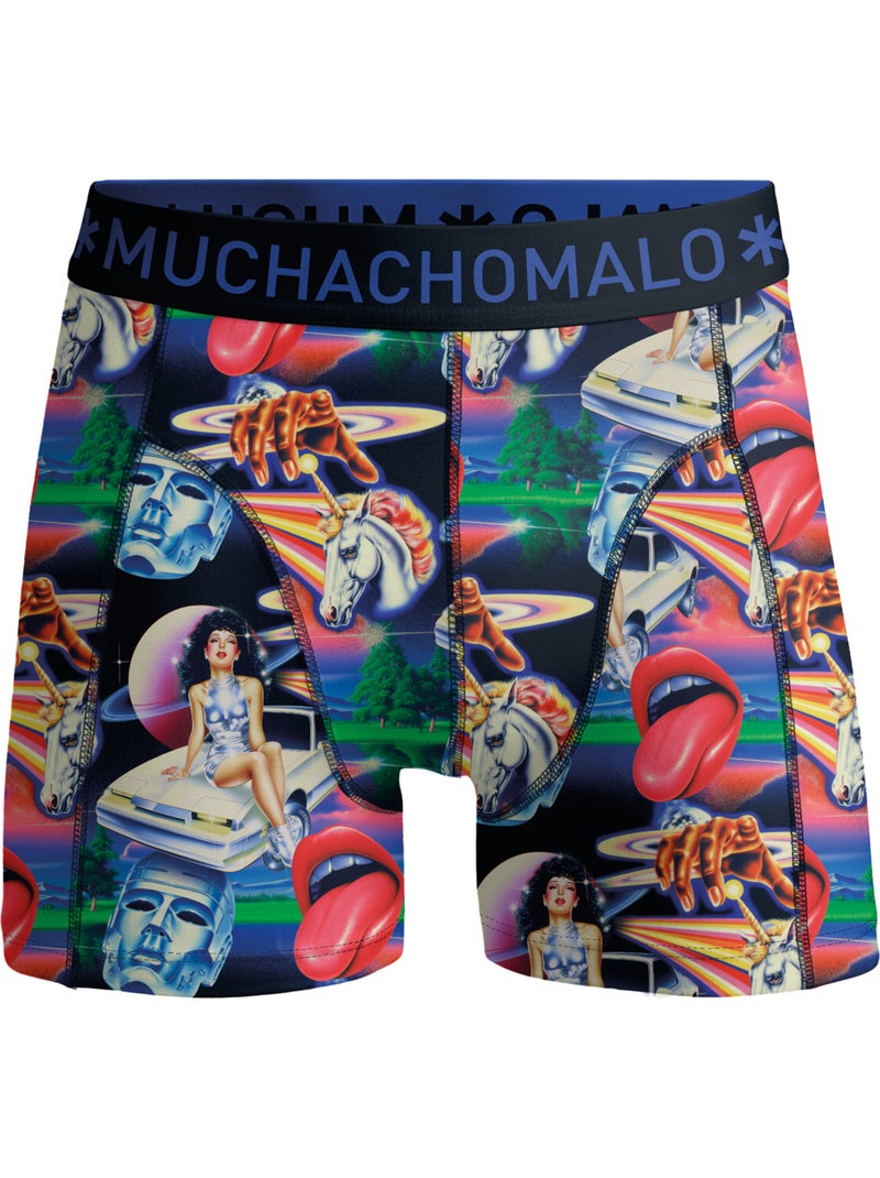 Lot de 10 boxers homme Muchachomalo Noir / Bleu / Vert - Kiabi