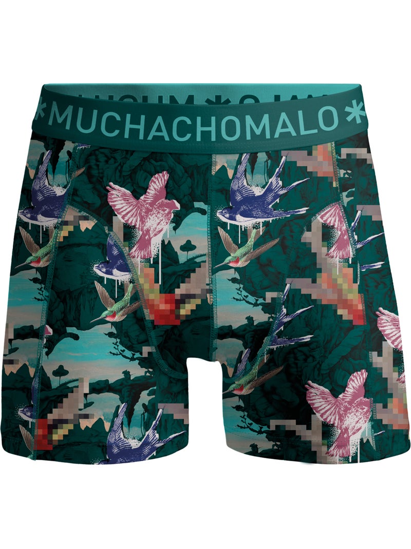 Lot de 10 boxers homme Muchachomalo Noir / Bleu / Vert - Kiabi