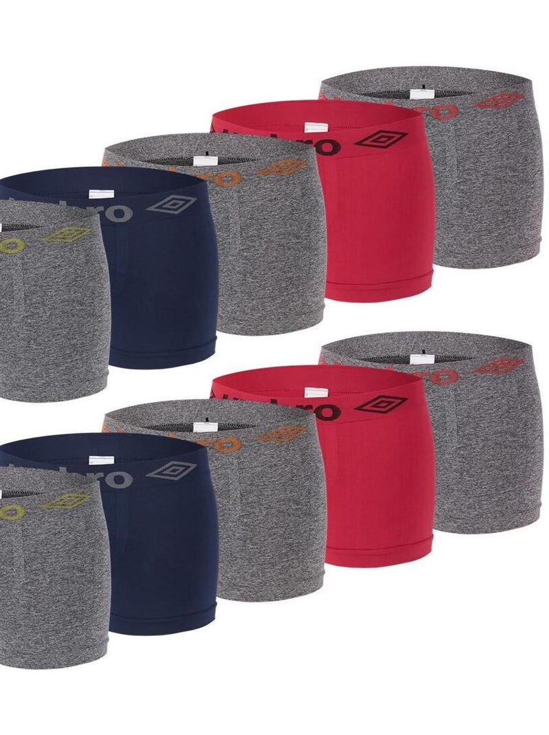 Lot de 10 Boxers homme sans couture Umbro Gris - Kiabi