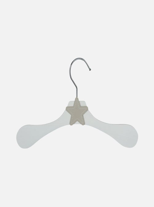 Lot de 10 cintres en bois pour bébé, enfant avec crochet pivotant  - Monsieur Bébé - Kiabi