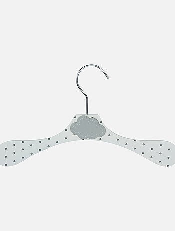 Lot de 10 cintres en bois pour bébé, enfant avec crochet pivotant - Monsieur Bébé