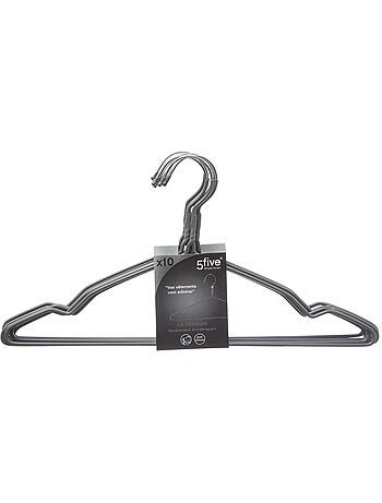 Lot de 10 cintres en métal hang'up