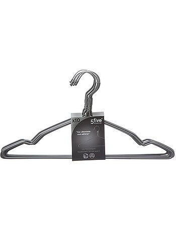 Lot de 10 cintres en métal hang'up
