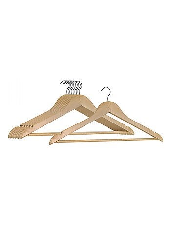 Lot de 10 cintres pour vêtements adulte avec crochet pivotant à 360° - Vivezen