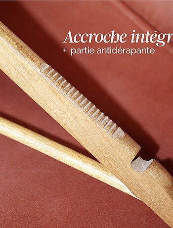 Lot de 10 cintres pour vêtements adulte premium + avec crochet pivotant à 360° - Vivezen