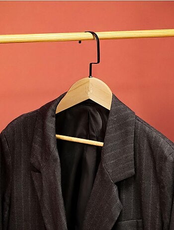 Lot de 10 cintres pour vêtements adulte premium + avec crochet pivotant à 360° - Vivezen