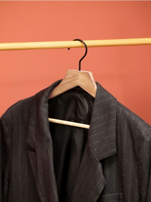 Lot de 10 cintres pour vêtements adulte premium avec crochet pivotant à 360° - Vivezen - Kiabi