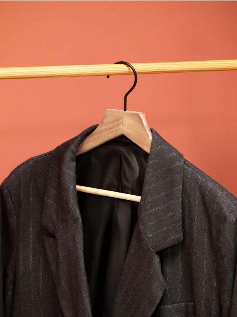 Lot de 10 cintres pour vêtements adulte premium avec crochet pivotant à 360° - Vivezen Beige - Kiabi