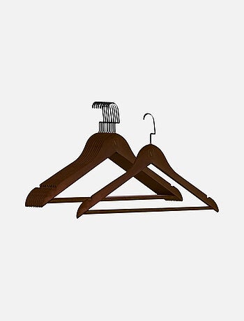 Lot de 10 cintres pour vêtements adulte premium + avec crochet pivotant à 360° - Vivezen