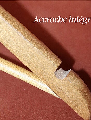 Lot de 10 cintres pour vêtements enfant avec crochet pivotant - Vivezen