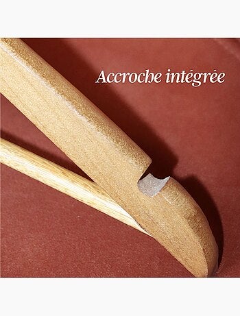 Lot de 10 cintres pour vêtements enfant premium avec crochet pivotant à 360° - Vivezen