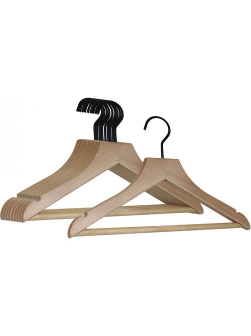 Lot de 10 cintres pour vêtements enfant premium avec crochet pivotant à 360° - Vivezen - Kiabi Lot de 10 cintres pour vêtements enfant premium avec crochet pivotant à 360° - Vivezen - Kiabi