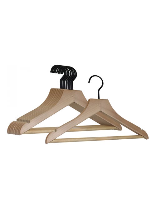 Lot de 10 cintres pour vêtements enfant premium avec crochet pivotant à 360° - Vivezen - Kiabi