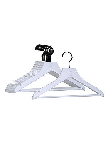 Lot de 10 cintres pour vêtements enfant premium avec crochet pivotant à 360° - Vivezen