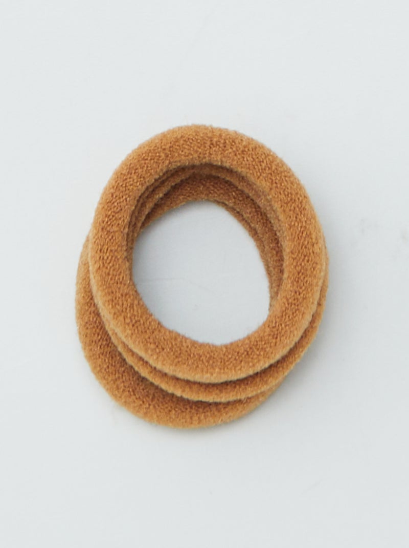 Lot de 10 élastiques mousse Marron - Kiabi