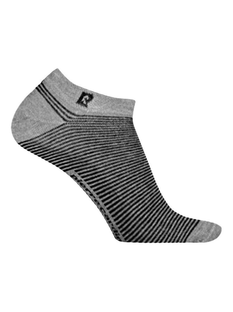 Lot de 10 Paires chaussettes tiges courtes rayées aléatoires PC0373 Pierre Cardin Noir Gris - Kiabi