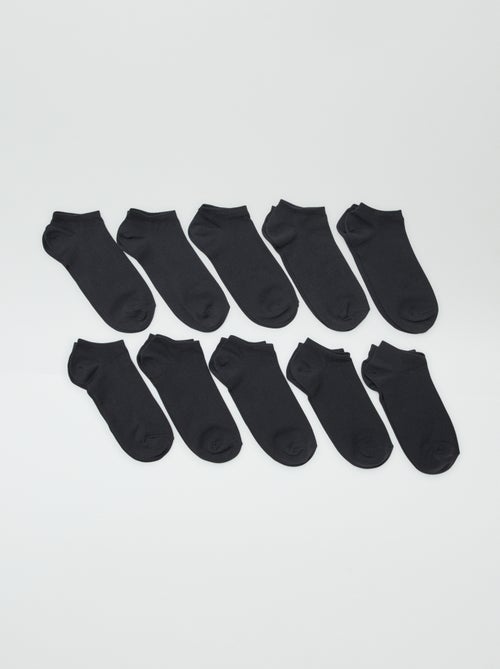 Lot de 10 paires de chaussettes basses - Kiabi Lot de 10 paires de chaussettes basses - Kiabi